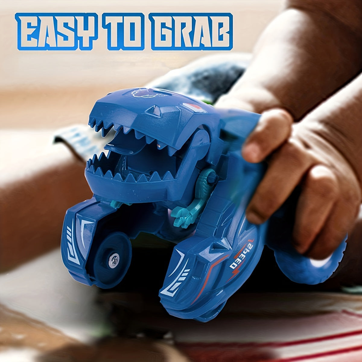 Auto-Transforming Dinosaur Car – Inertia-Powered, Weather-Resistant, Push-and-Go, Exciting Gift for Boys