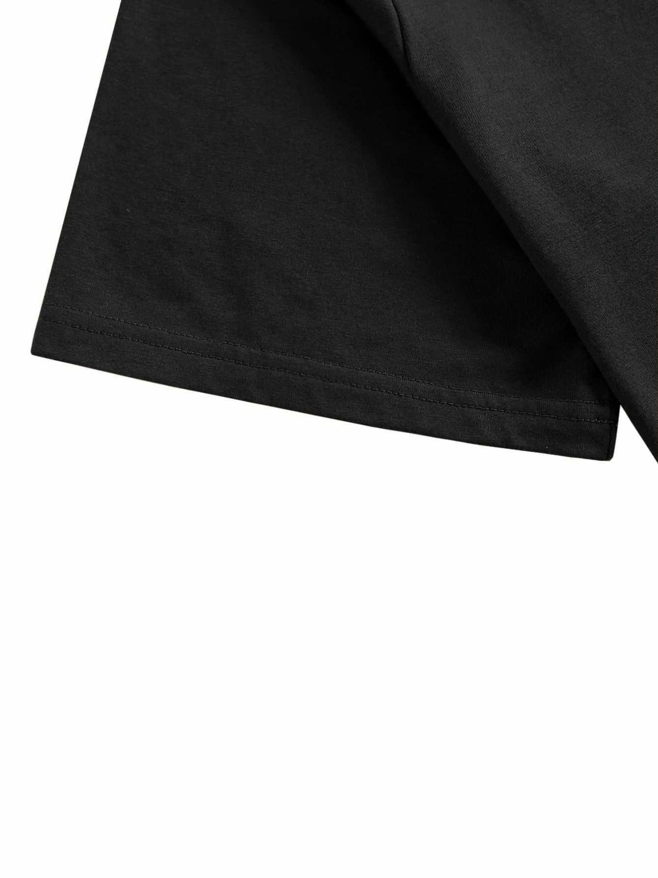 Plus Size Drift Car Men's Casual Trendy Graphic Print Comfortable Crew Neck Short Sleeve T-shirts, Summer Oversized Loose Tees