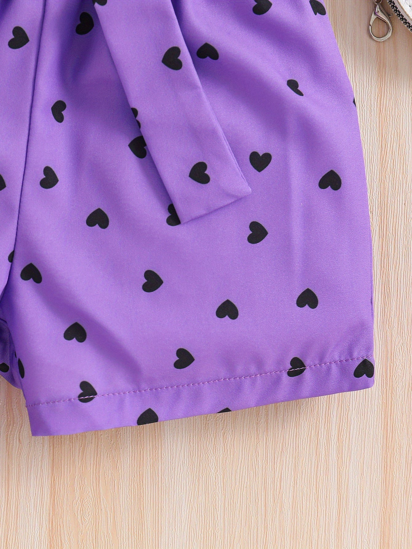 Summer Casual Round Neck Short Sleeve Printed Cat Pattern and Heart-Print Shor, Summer Outfit, Fashion, Cute Design, Playful Pattern, Soft Texture, Durable Clothing, 's Apparel, Little, 's Wear, Perfect for Outdoor