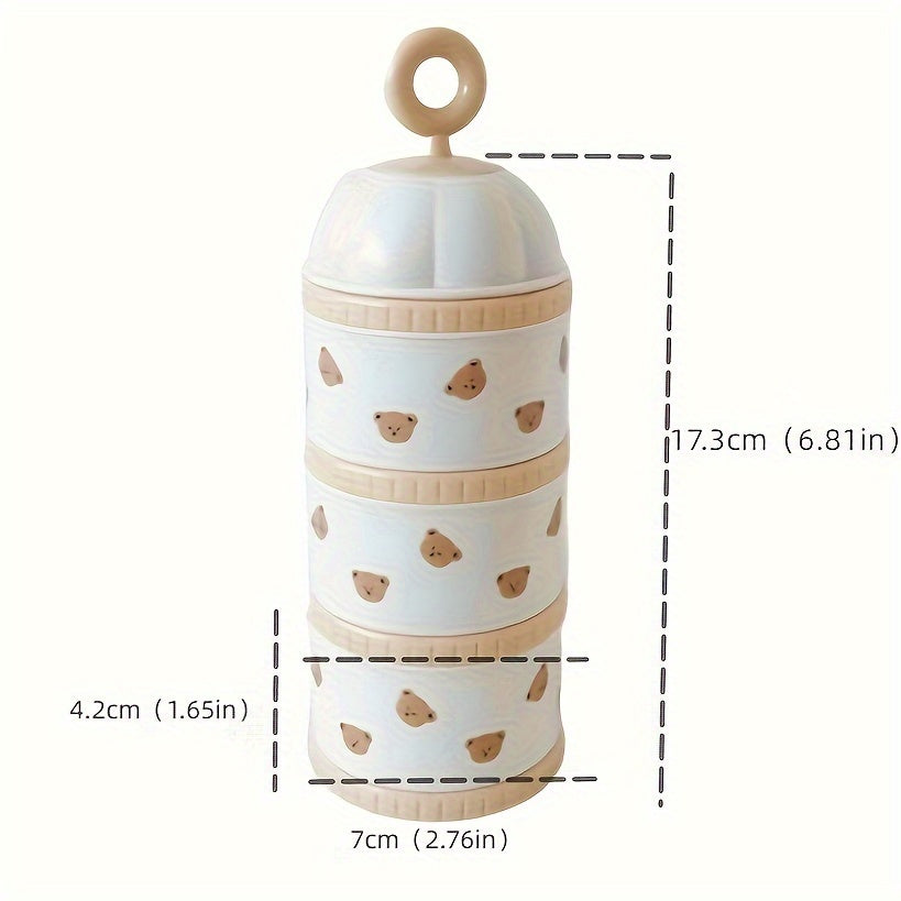 Baby Portable Milk Powder Box, Children's Sealed Moisture-proof Dispenser, Baby Rice Flour Storage Container