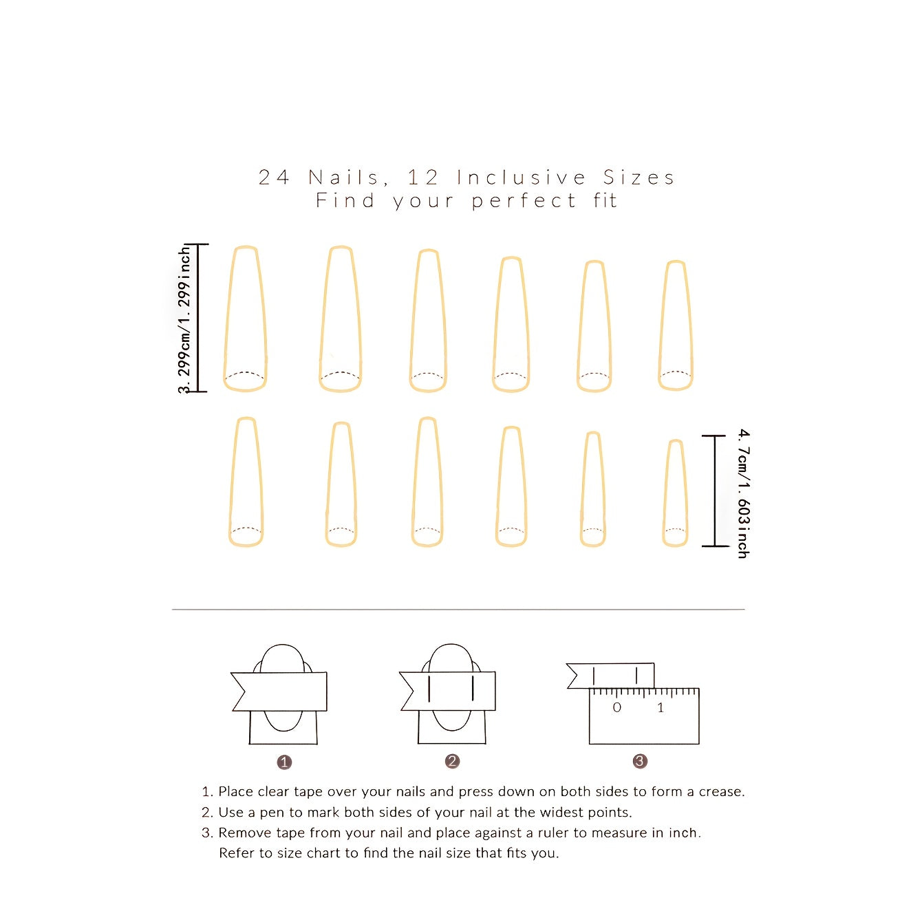 Long Ballerina Press On Nails With Tai Chi Designs, Nude White Coffin Fake Nails, Glossy False Nails For Women And Girls, 24 Pcs