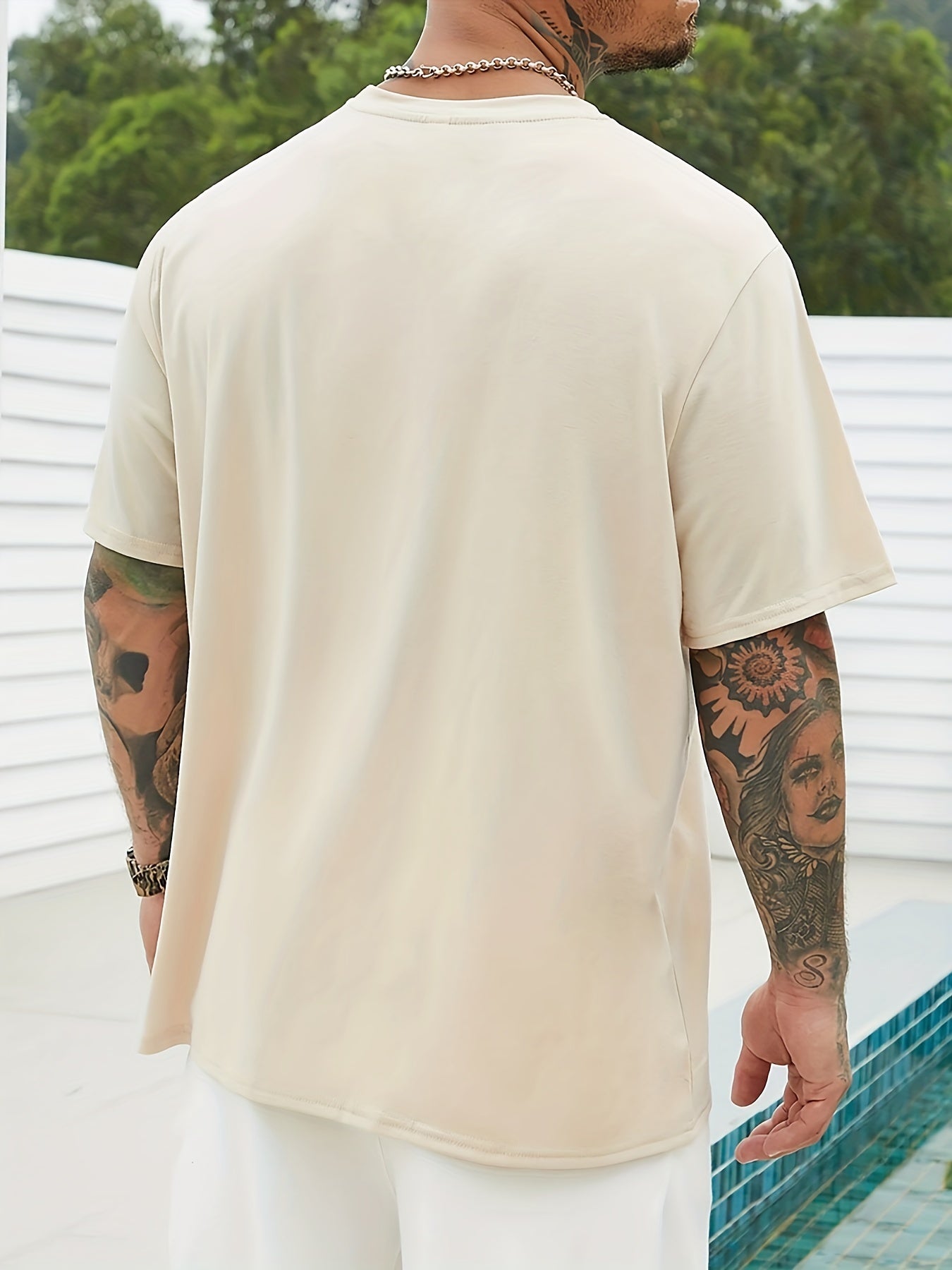 Plus Size Faith & Skull Men's Casual Trendy Graphic Print Comfortable Crew Neck Short Sleeve T-shirts, Summer Oversized Loose Tees, Plus Size Women & Men Clothes Best Seller Gifts