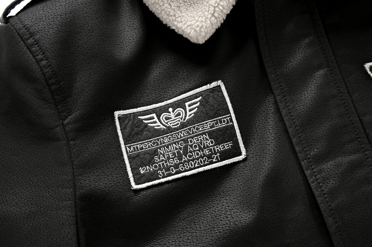 Men's Vintage Bomber Jacket - Motorcycle Flight Coat with Fleece Lining, Brown Military Style Winter Outerwear, Patches, Zipper Closure, Slim Fit, Casual Retro Look, Cold Weather Gear | Military Style Jacket | Ribbed Cuffs Ja