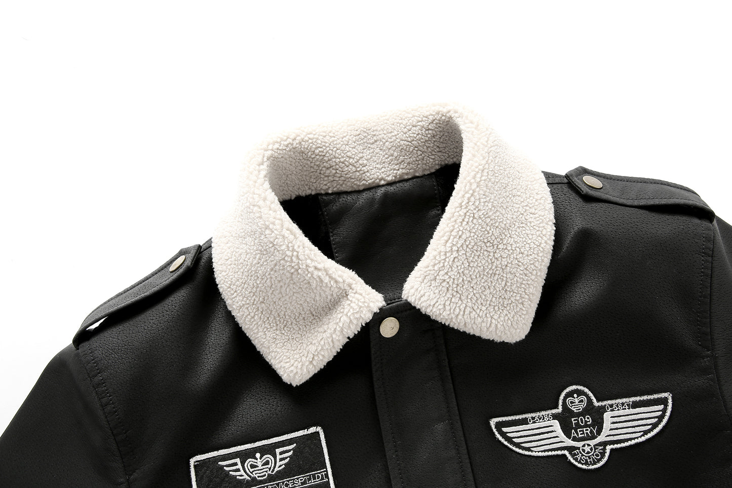 Men's Vintage Bomber Jacket - Motorcycle Flight Coat with Fleece Lining, Brown Military Style Winter Outerwear, Patches, Zipper Closure, Slim Fit, Casual Retro Look, Cold Weather Gear | Military Style Jacket | Ribbed Cuffs Ja