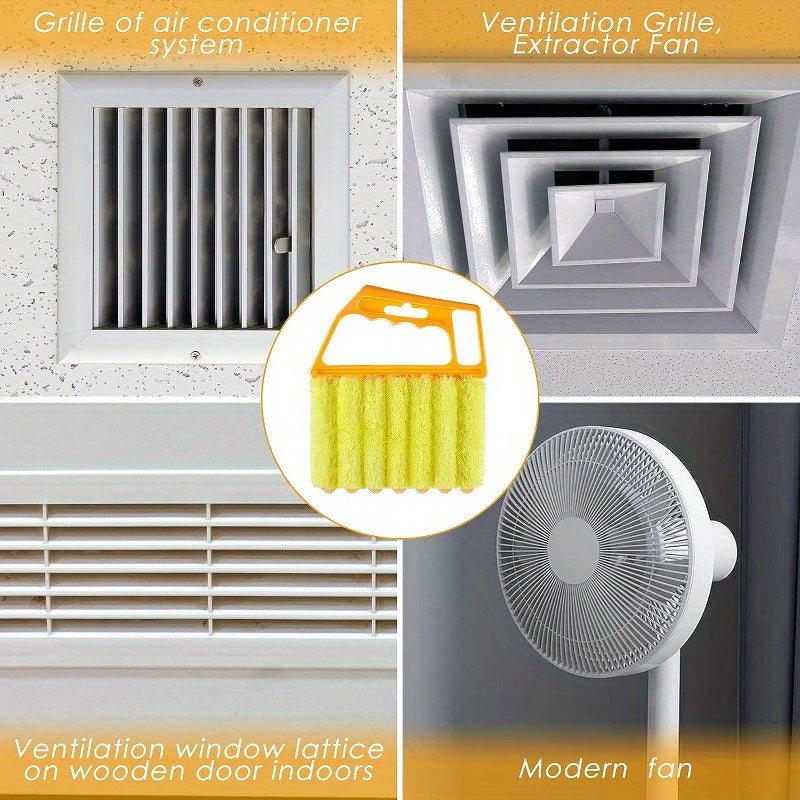 1pc, Washable Window Cleaning Brushes With Microfibers For Effortless Dust Collection And Blinds Cleaning