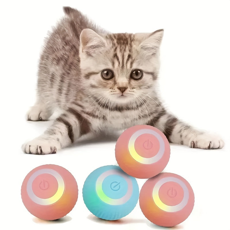 1pc Smart Cat Toy Automatic Rolling Ball Electric Interactive Training Self-Moving
