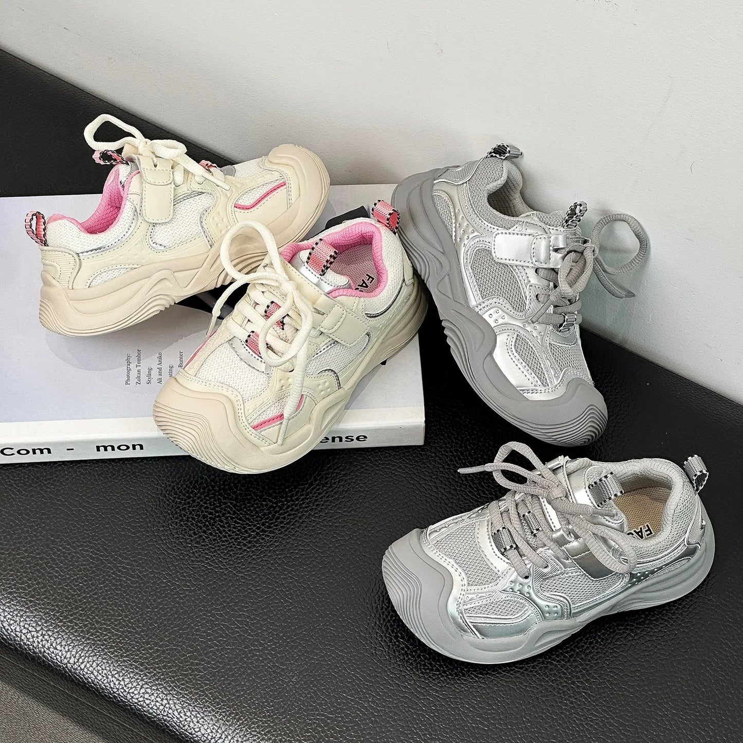 Spring Children's Athletic Sneakers Mixed Colors Fashion Kids Casual Running Tennis for Boys Girls Breathable Toddler Sneakers