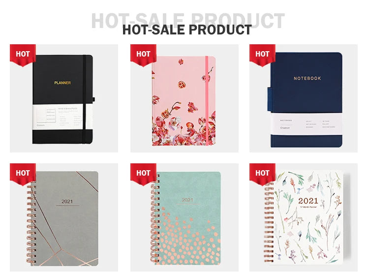 Custom 8 Colors Linen Softcover PU Notebook Journal Note Book Diary Spiral Binding Twin Rings