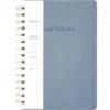 Custom 8 Colors Linen Softcover PU Notebook Journal Note Book Diary Spiral Binding Twin Rings