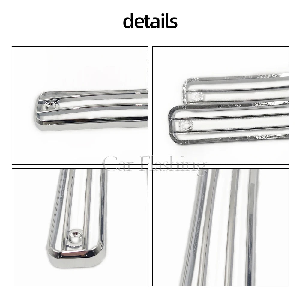Side Marker Light Trim Guard Trim Protector for HUMMER H2 SUV SUT 2003-2009 4 PCS Chrome Cover Frame Cab Marker Lights