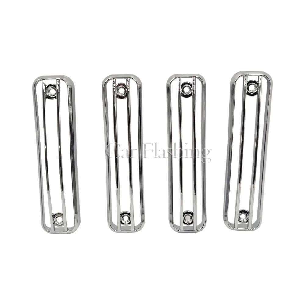 Side Marker Light Trim Guard Trim Protector for HUMMER H2 SUV SUT 2003-2009 4 PCS Chrome Cover Frame Cab Marker Lights