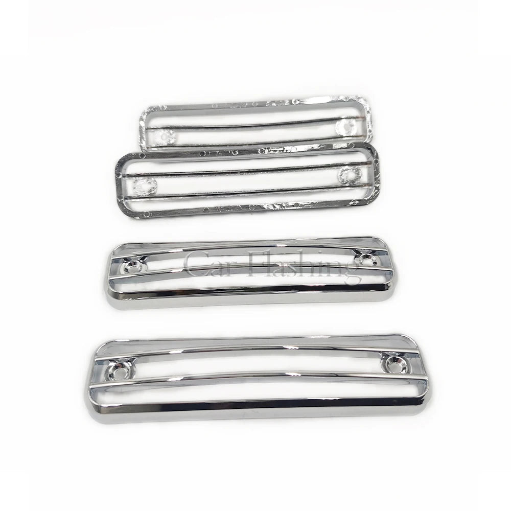 Side Marker Light Trim Guard Trim Protector for HUMMER H2 SUV SUT 2003-2009 4 PCS Chrome Cover Frame Cab Marker Lights