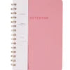 Custom 8 Colors Linen Softcover PU Notebook Journal Note Book Diary Spiral Binding Twin Rings