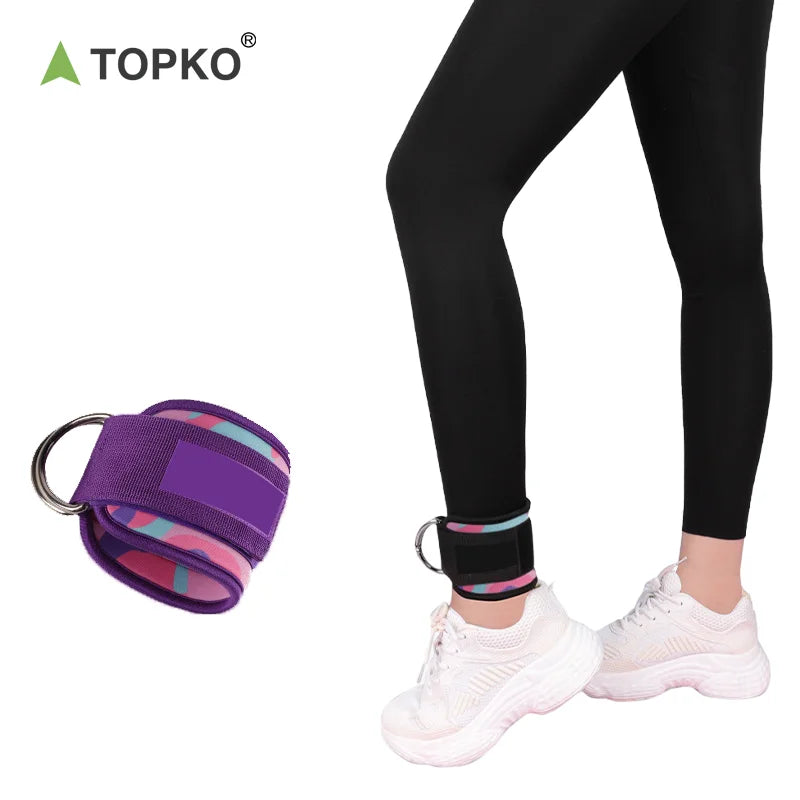 TOPKO in Stock Pull Rope Accessories Leg Muscle Trainer Hip Training Leg Leggings Elasticity Ankle Strap