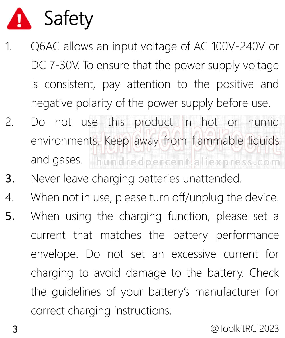 ToolkitRC Q6AC Charger AC 400W/DC 1000W 4CH output Built-in 65W USB A/TYPEC Output ,LiPo, 1-6S,NiMH 1-16S,PB 1-10S Charger IPS
