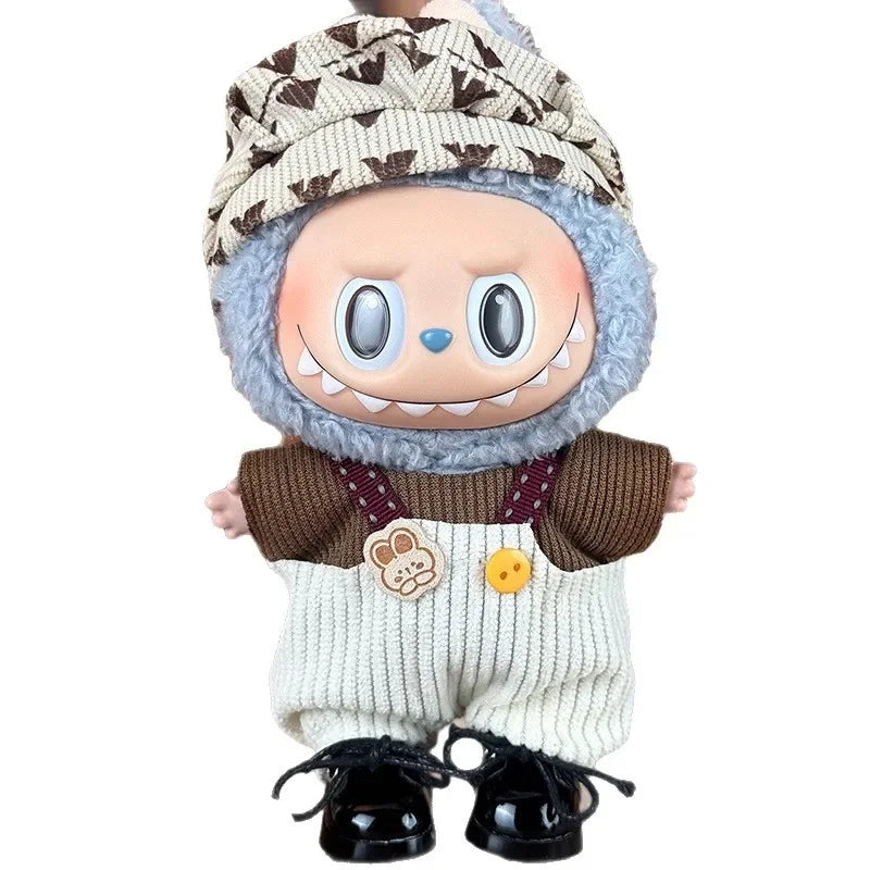 Only clothes: Cute casual style overalls The fashionable and creative dressing of dolls adds a touch of vitality to your dolls