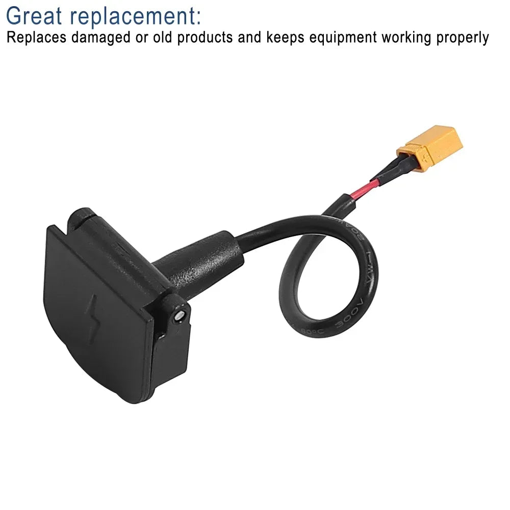 Charging Port Component Socket Plug Connecting Charging Interface Parts for Kugoo Kukirin G2 Max Electric Scooter