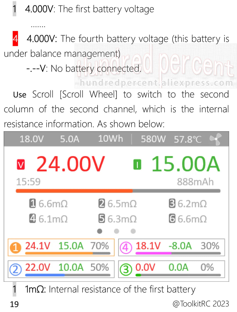 ToolkitRC Q6AC Charger AC 400W/DC 1000W 4CH output Built-in 65W USB A/TYPEC Output ,LiPo, 1-6S,NiMH 1-16S,PB 1-10S Charger IPS