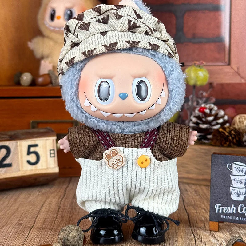 Only clothes: Cute casual style overalls The fashionable and creative dressing of dolls adds a touch of vitality to your dolls