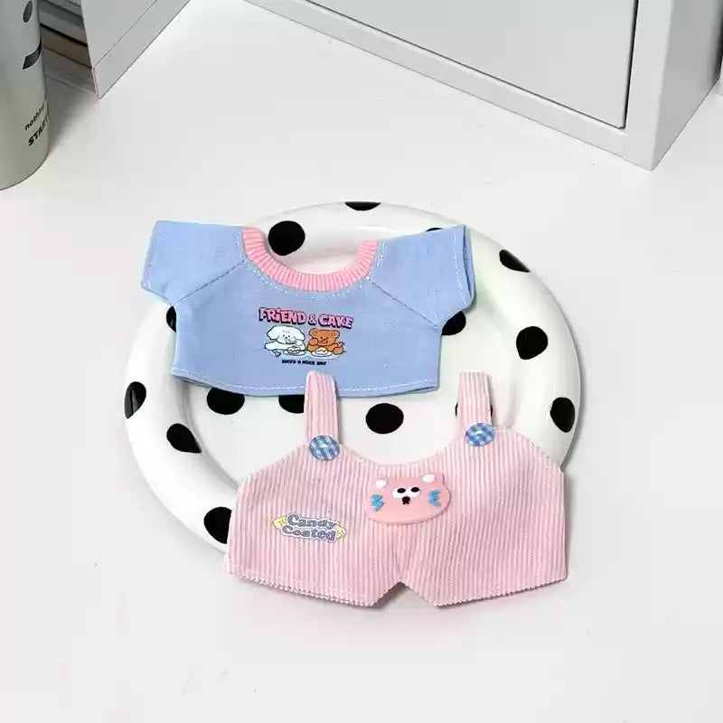 Only Clothes 20cm Doll Clothes Cotton Doll Blind Box Plush Doll Clothing Wow Cool Wakuku Doll Clothes Multiple Styles Set