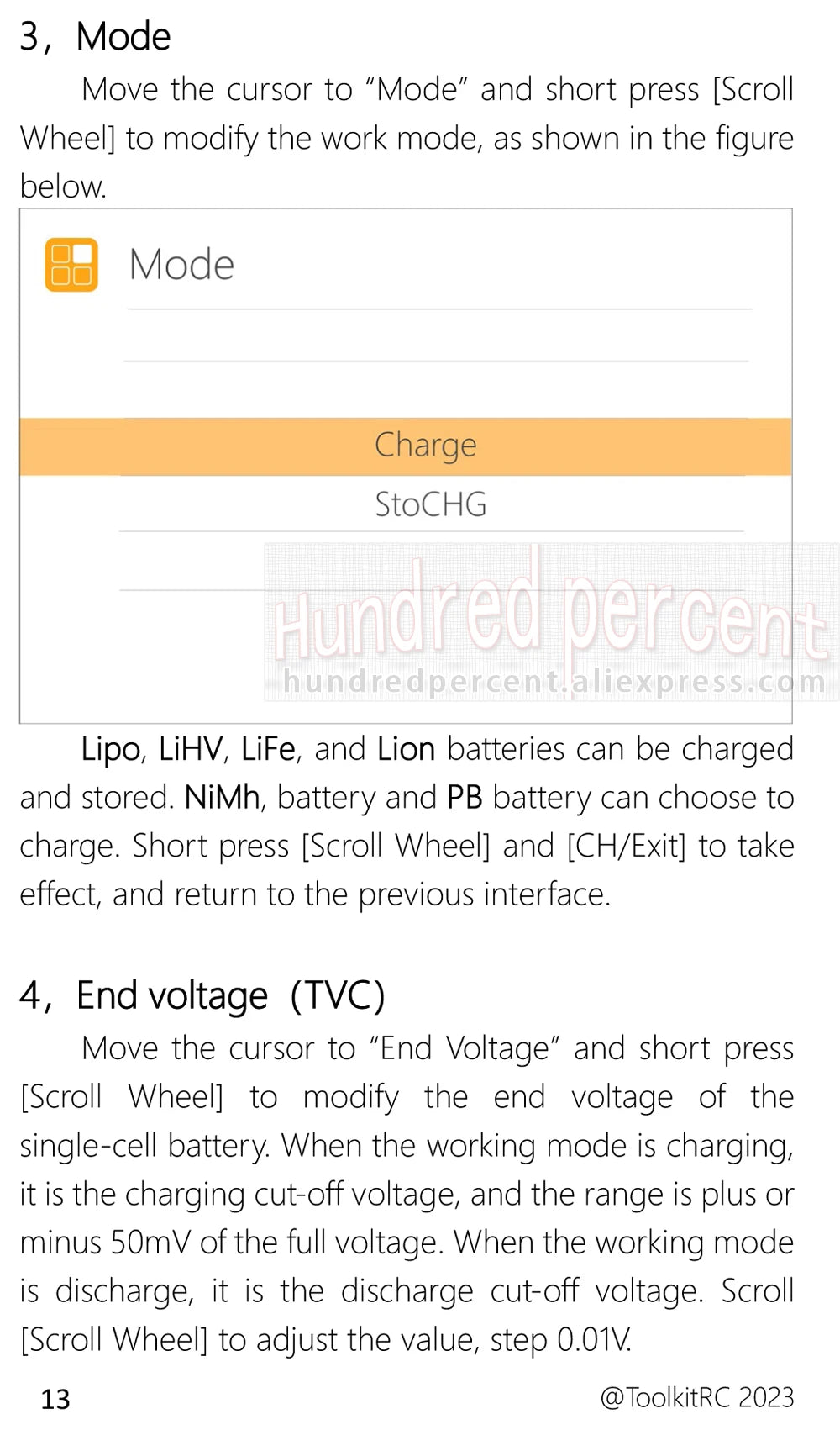 ToolkitRC Q6AC Charger AC 400W/DC 1000W 4CH output Built-in 65W USB A/TYPEC Output ,LiPo, 1-6S,NiMH 1-16S,PB 1-10S Charger IPS