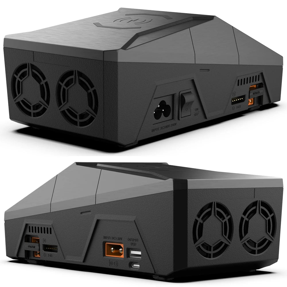 ToolkitRC Q6AC Charger AC 400W/DC 1000W 4CH output Built-in 65W USB A/TYPEC Output ,LiPo, 1-6S,NiMH 1-16S,PB 1-10S Charger IPS