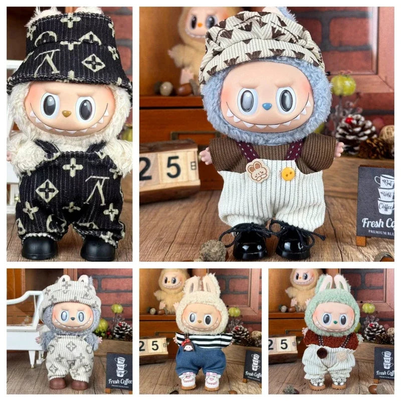 Only clothes: Cute casual style overalls The fashionable and creative dressing of dolls adds a touch of vitality to your dolls