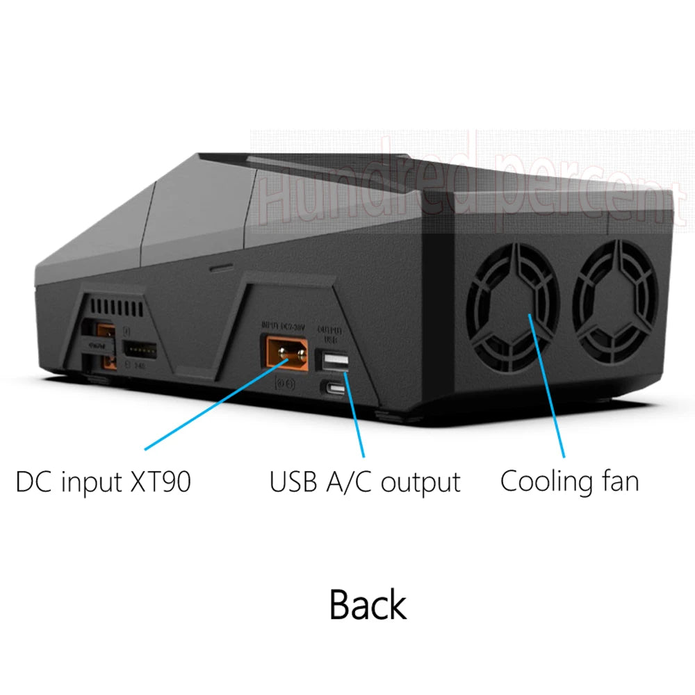 ToolkitRC Q6AC Charger AC 400W/DC 1000W 4CH output Built-in 65W USB A/TYPEC Output ,LiPo, 1-6S,NiMH 1-16S,PB 1-10S Charger IPS