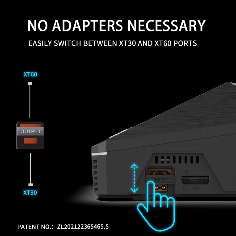 ToolkitRC Q6AC Charger AC 400W/DC 1000W 4CH output Built-in 65W USB A/TYPEC Output ,LiPo, 1-6S,NiMH 1-16S,PB 1-10S Charger IPS