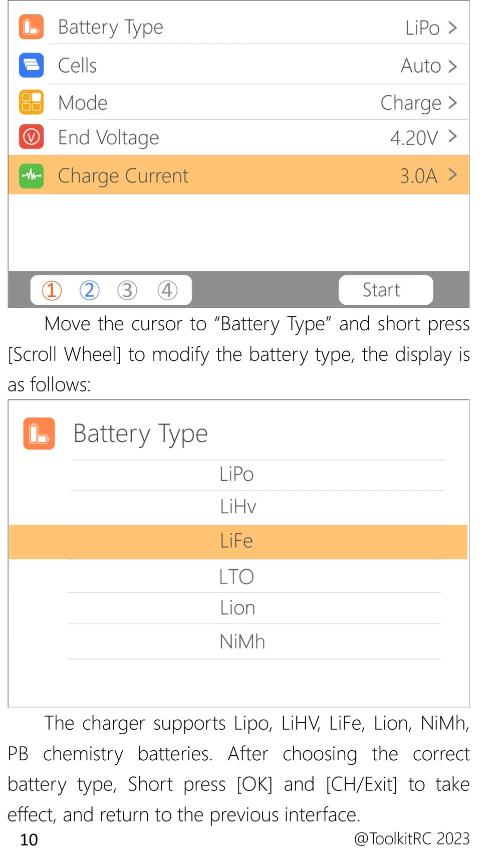 ToolkitRC Q6AC Charger AC 400W/DC 1000W 4CH output Built-in 65W USB A/TYPEC Output ,LiPo, 1-6S,NiMH 1-16S,PB 1-10S Charger IPS