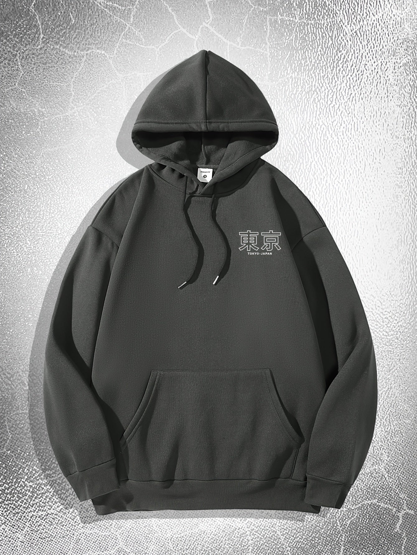 Tokyo Print Hoodie, Cool Hoodies For Men, Men's Casual Graphic Design Hooded Sweatshirt Streetwear For Winter Fall, As Gifts