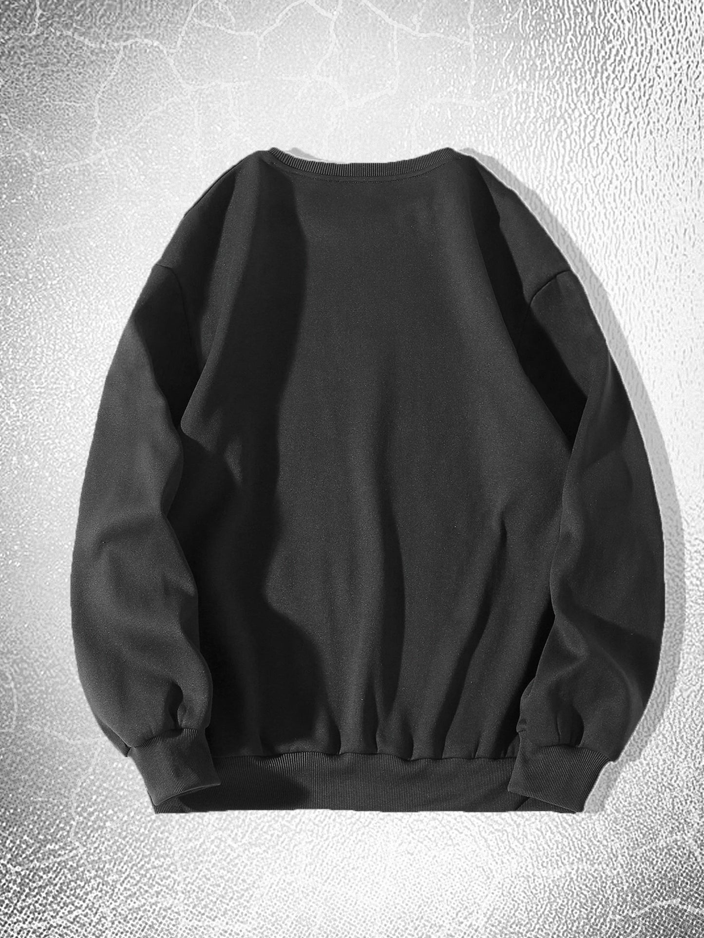 Big Eagle Print Men's Crew Neck Long Sleeve Sweatshirt, Casual Wear, Men's Clothing