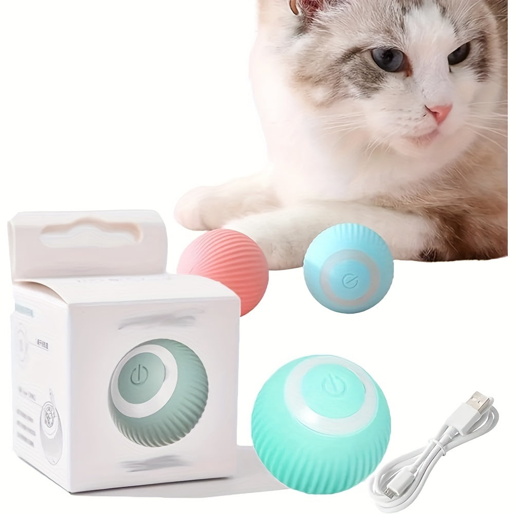 1pc Smart Cat Toy Automatic Rolling Ball Electric Interactive Training Self-Moving