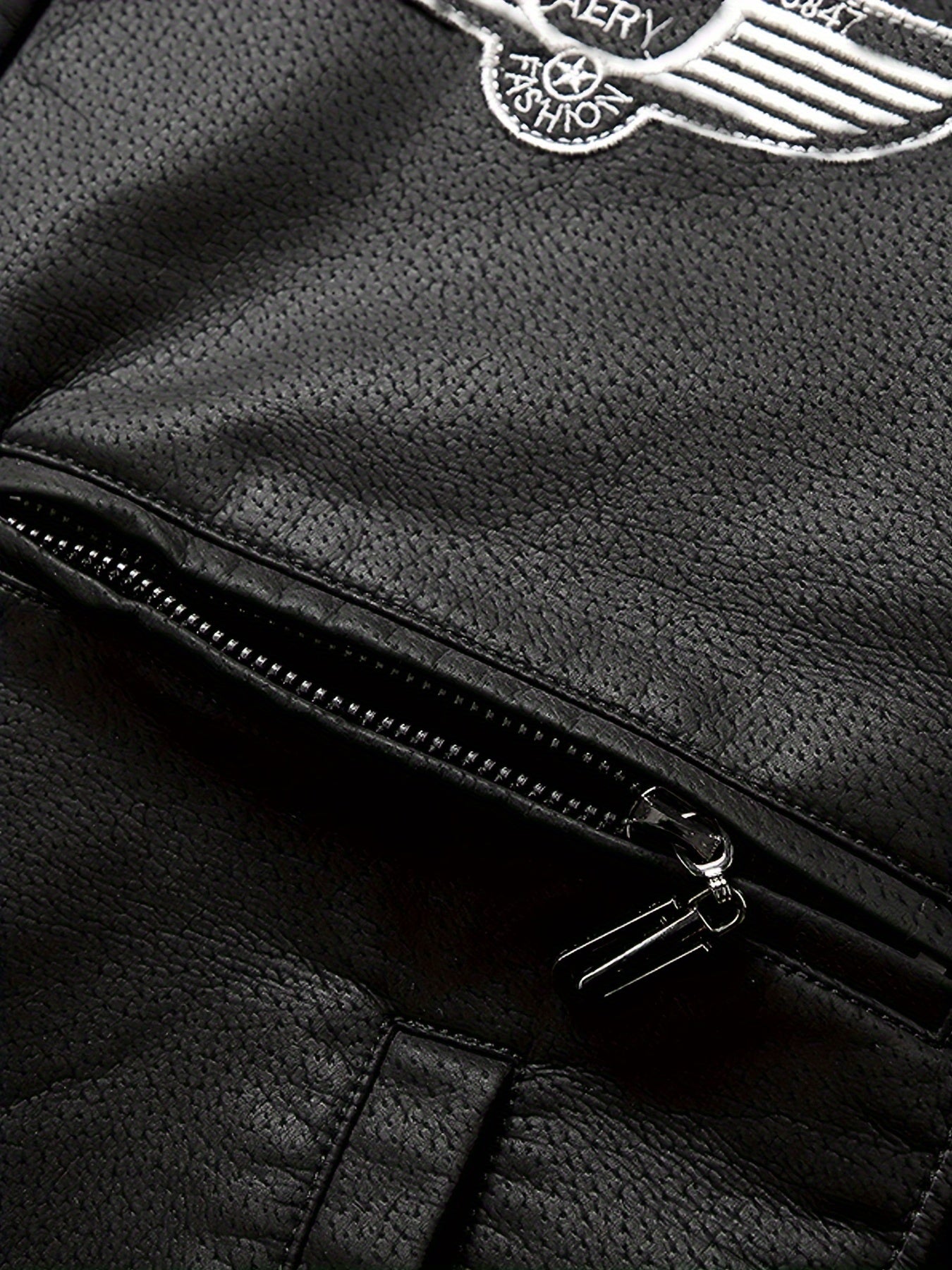 Men's Vintage Bomber Jacket - Motorcycle Flight Coat with Fleece Lining, Brown Military Style Winter Outerwear, Patches, Zipper Closure, Slim Fit, Casual Retro Look, Cold Weather Gear | Military Style Jacket | Ribbed Cuffs Ja