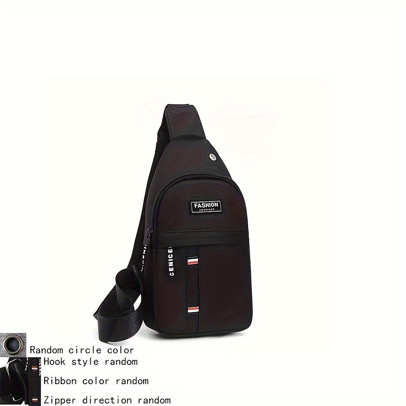 Men's Adjustable Chest Bag Outdoor Mountaineering Cycling One Shoulder Slant Cross Oxford Cloth Chest Bag