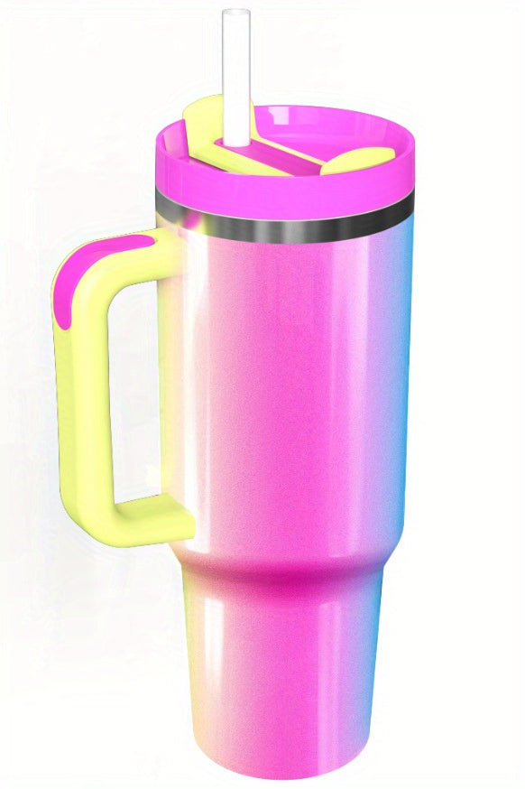 Sakura Train 40 OZ Fantasy series Stainless Steel Vacuum Insulated Tumbler with Handle and Straw Lid, Tumblers, Travel Mug for Water, Iced Tea or Coffee, Smoothie and More, BPA Free, Best Gift For Men And Women Birthday, Moth