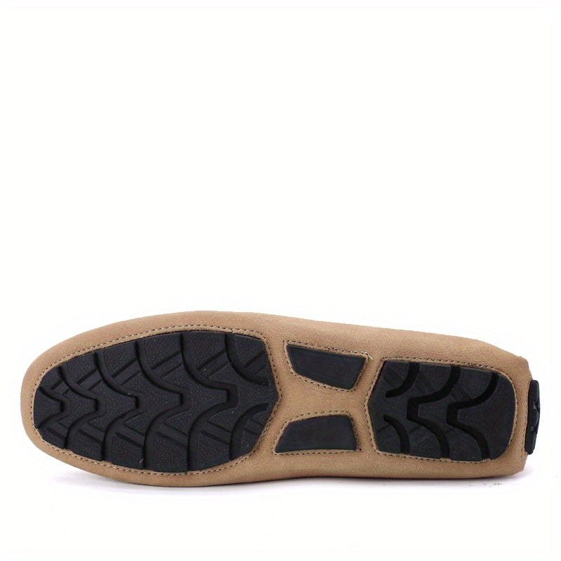 Mens Fashionable Slip-On Loafers - Breathable, Lace-Free Design for Comfortable Outdoor Walking - Durable, Stylish & Air-Flow Construction for Daily Strolls