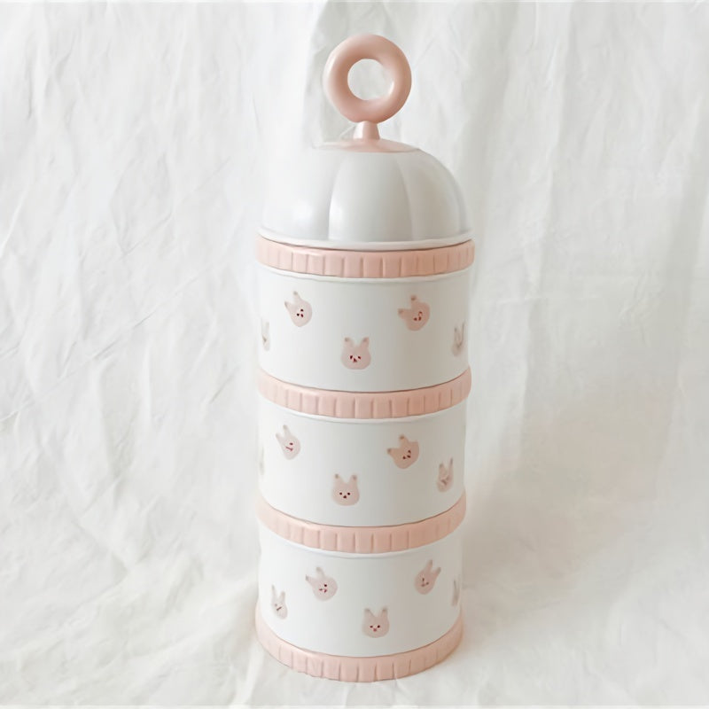 Baby Portable Milk Powder Box, Children's Sealed Moisture-proof Dispenser, Baby Rice Flour Storage Container