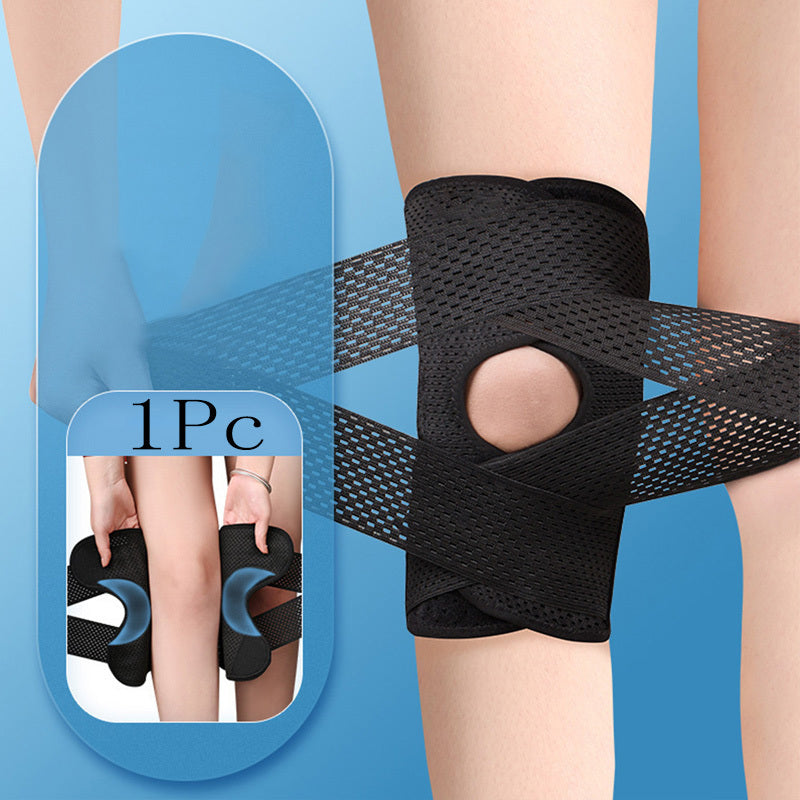 1pc Premium Pressurized Elastic Knee Pads for Men and Women - Ultimate Arthritis Joint Protection, Shock Absorption, and Support for Fitness, Volleyball, Sports, and Active Lifestyles - Breathable, Comfortable, and Adjustable
