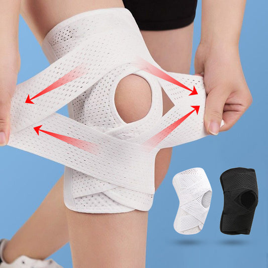 1pc Premium Pressurized Elastic Knee Pads for Men and Women - Ultimate Arthritis Joint Protection, Shock Absorption, and Support for Fitness, Volleyball, Sports, and Active Lifestyles - Breathable, Comfortable, and Adjustable