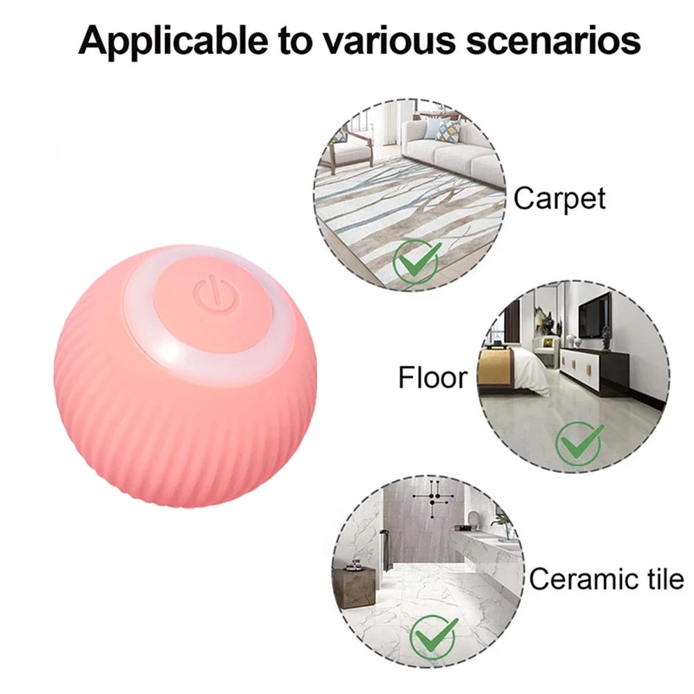 1pc Smart Cat Toy Automatic Rolling Ball Electric Interactive Training Self-Moving