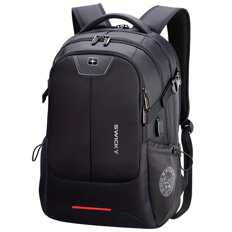 Travel Laptop Backpack, Waterproof Anti Theft Backpack With Lock And USB Charging, Large 17-17.3inch/43.18-43.94cm Computer Business Backpack For Men Women, School College Backpack, School bags, Valentines Gifts