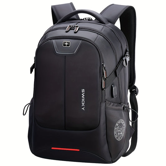 Travel Laptop Backpack, Waterproof Anti Theft Backpack With Lock And USB Charging, Large 17-17.3inch/43.18-43.94cm Computer Business Backpack For Men Women, School College Backpack, School bags, Valentines Gifts