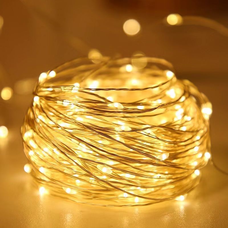 [LED String Lights] 50/100LED String Lights - 1pc Suitable for Bedroom, Party, Wedding, Christmas and Halloween Decoration Light