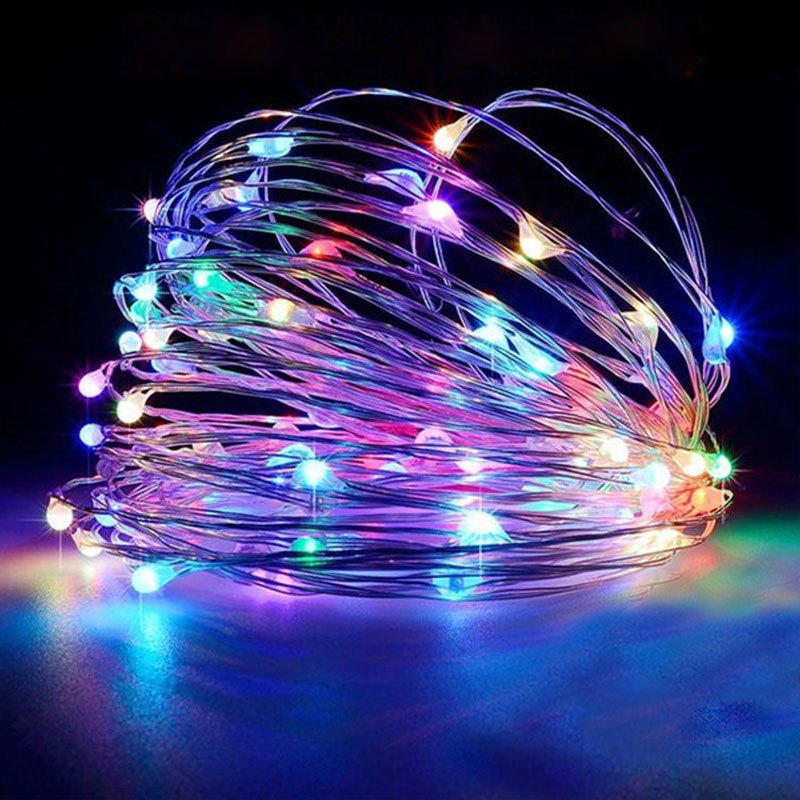 [LED String Lights] 50/100LED String Lights - 1pc Suitable for Bedroom, Party, Wedding, Christmas and Halloween Decoration Light