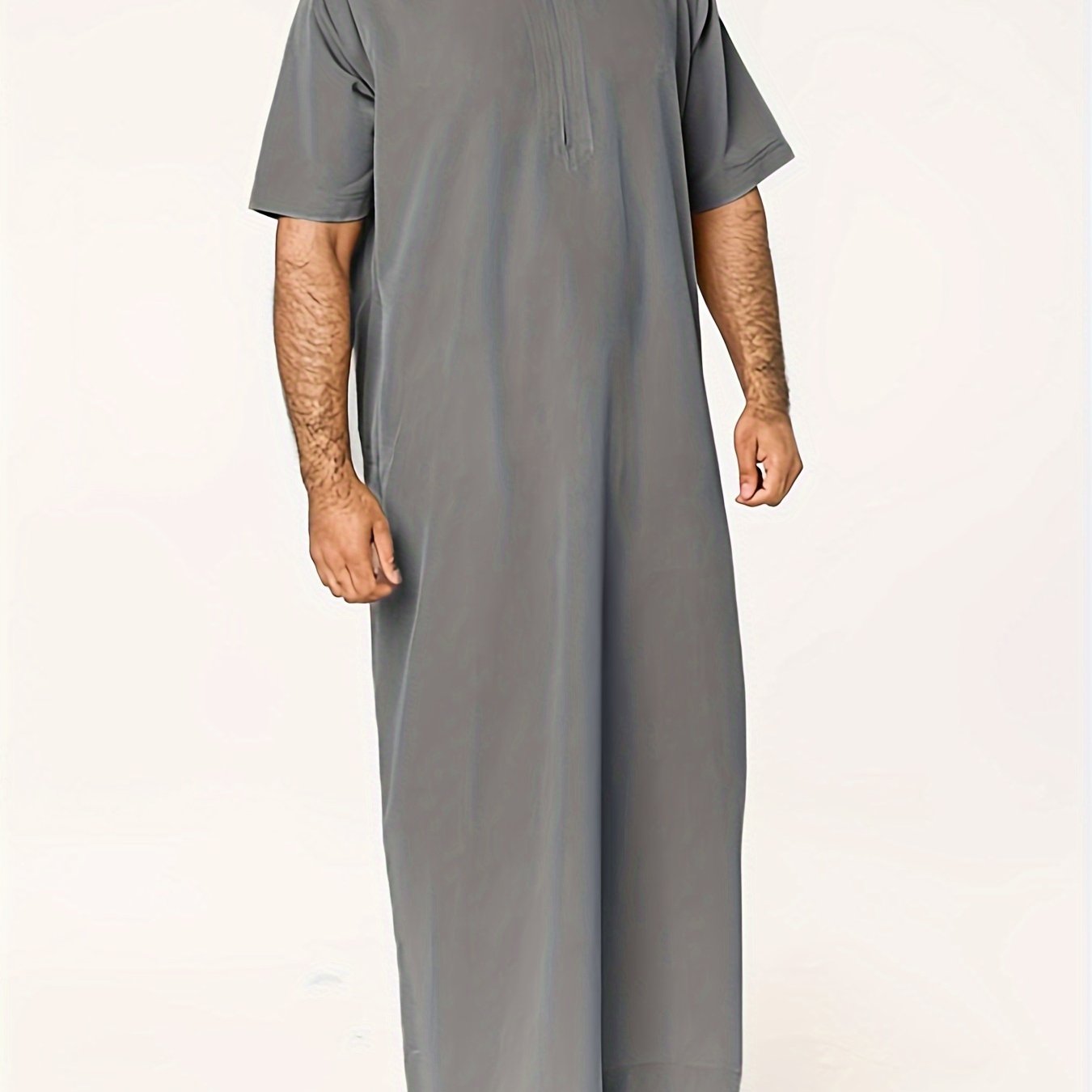 Ramadan Thobe - Exclusively Designed for Men, Long Sleeve Elegant Robe, Traditional Abaya Dress, Comfortable Clothing, Inspired by Saudi Arabic Culture, Jubba and Dishdasha Style, Perfect for Ramadan Celebrations