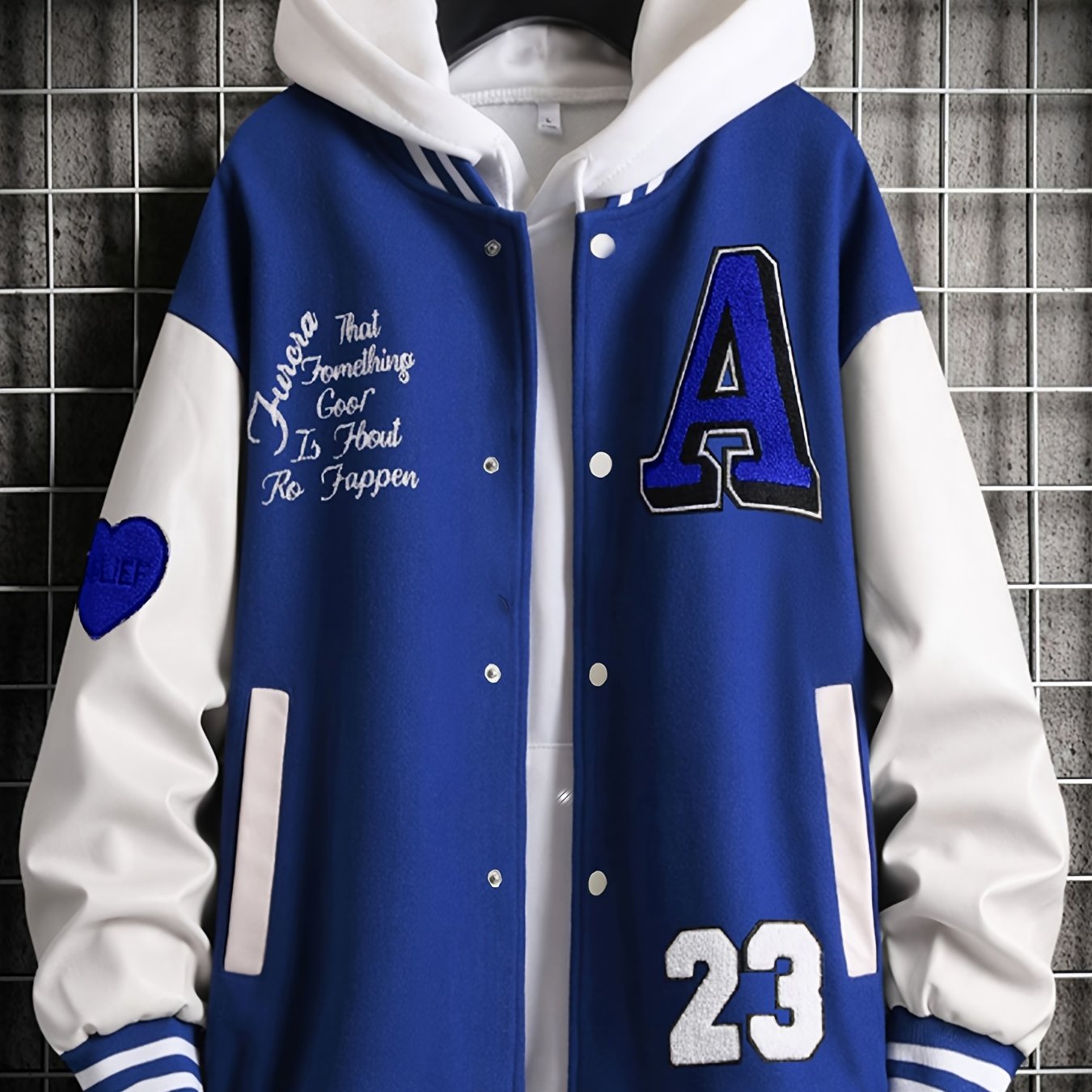 Men'S Loose-Fitting Casual Warm Baseball Jacket in Nine Colors for Spring, Autumn, And Winter. Features Exquisite Towel Embroidery And Letter Embroidery, Suitable for Both Men And Women, Effortlessly Showcasing Personality An