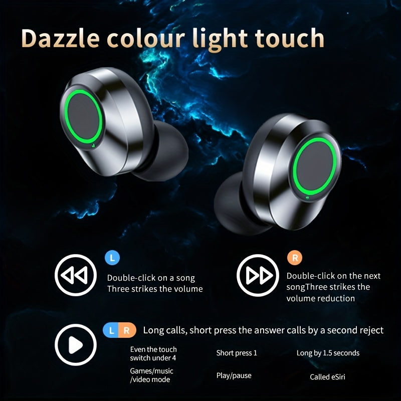 TWS Wireless 13.46 Cm-ear Earbuds Waterproof Headset Battery Display Earphone Power Supply Box Earpiece Stereo Headphone For Xiaomi Earbuds For Iphone Phone Headphones
