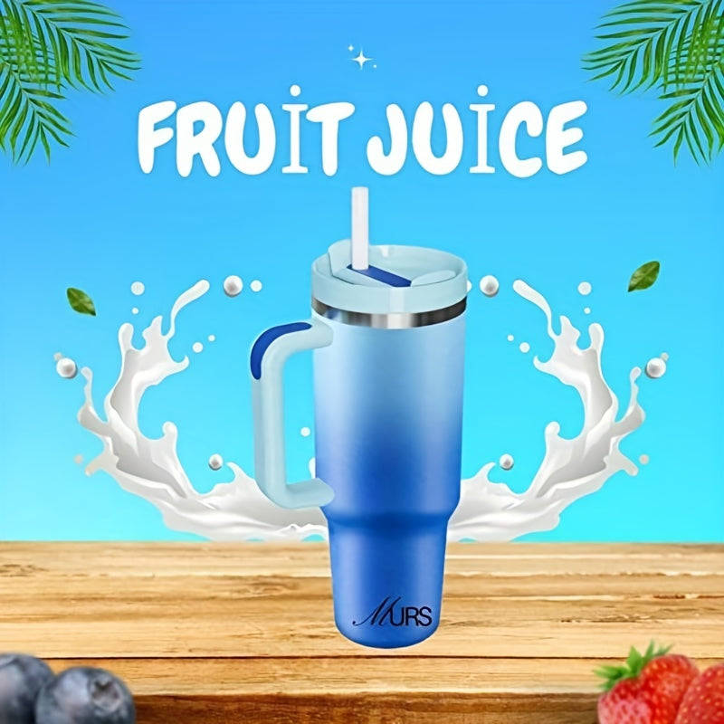 Sakura Train 40 OZ Fantasy series Stainless Steel Vacuum Insulated Tumbler with Handle and Straw Lid, Tumblers, Travel Mug for Water, Iced Tea or Coffee, Smoothie and More, BPA Free, Best Gift For Men And Women Birthday, Moth