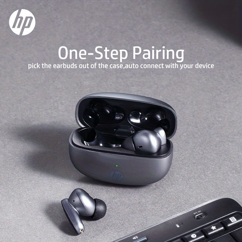 TrueComfort Wireless Earbuds - Advanced ENC Noise Cancellation, Sweat-Resistant, Comfortable Fit, Built-in Microphone, Crystal-Clear Sound, Universal Compatibility for iPhone and Android - Perfect for Workout, Travel, and Dai